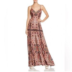 Alice + Olivia Multicolor Paisley Maxi Dress